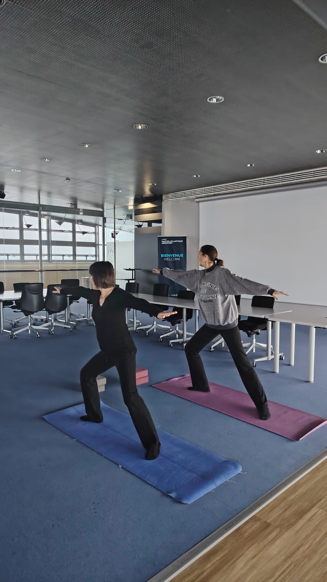 Cours avec l'association ASLAN (aéroport de Nantes), le jeudi à 18h00